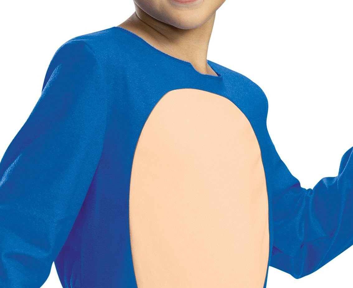 Costume Sonic Basic (license), size XS (3-4 years)